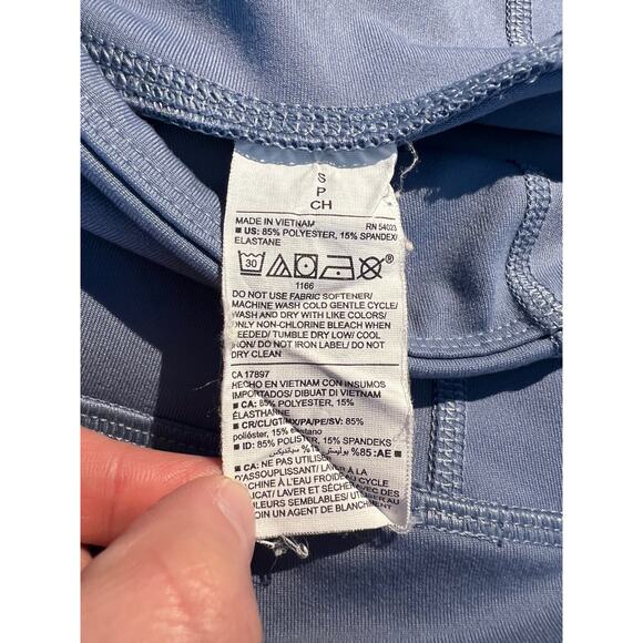 Old Navy Active Leggings Powerpress Compression Athletic High Rise Dusty Blue - Picture 6 of 6